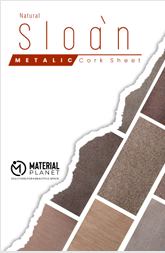 Sloan Metalic Cork Sheet-Size 8feet by 4feet,Thickness 1.5mm Material Planet